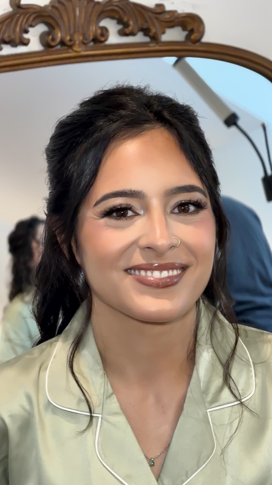 Bridal makeup — soft glam wedding-day look by DS Artistry